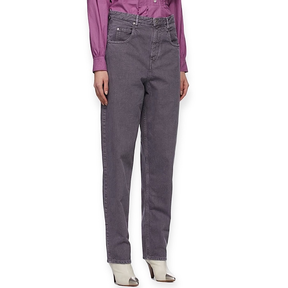 Isabel Marant Etoile Corfy Wide Tapered Leg Trouser Denim Jeans